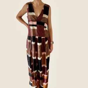 Marni Deep V-Neck Maxi Dress
